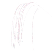 White Sequin Hanging Tree Pick 106cm Christmas floral decoration