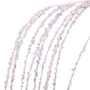 White Sequin Hanging Tree Pick 106cm Christmas floral decoration