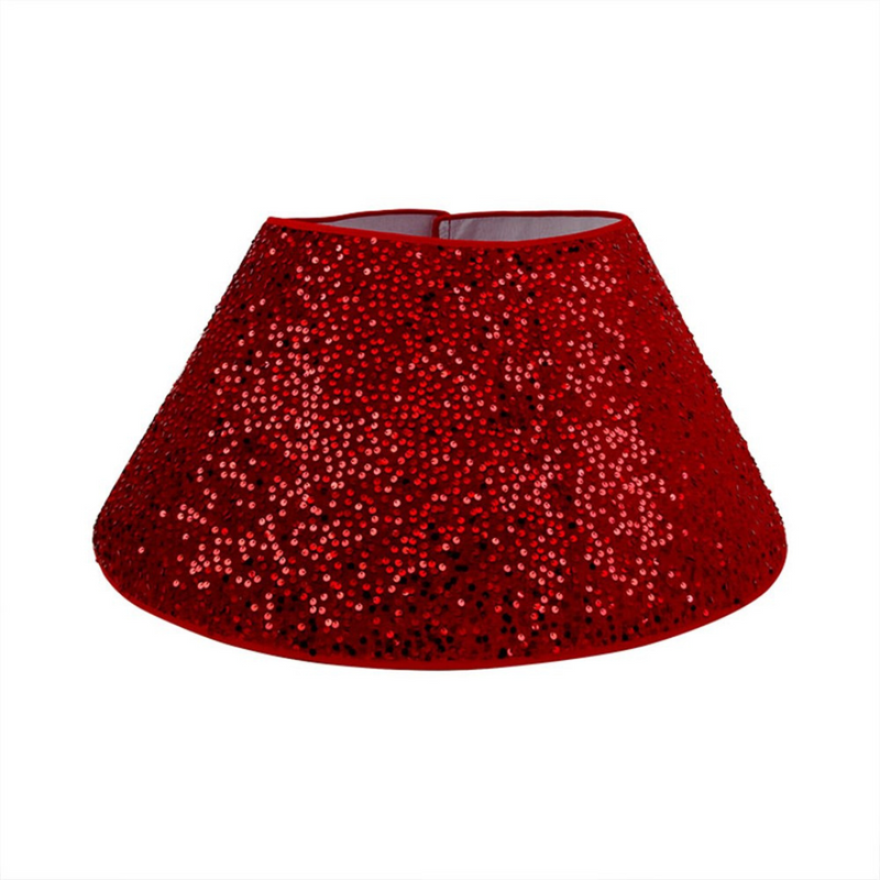 Ronis Sequin Tree Collar Bottom 65cmDx33cmH Red