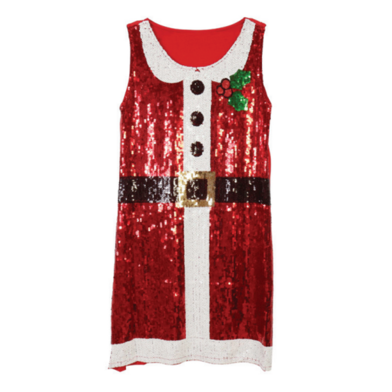 Ronis Sequins Dress Santa Suit
