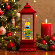 Sesame Street Cookie Monster Nutcracker lantern with Christmas theme for hanging holiday decor