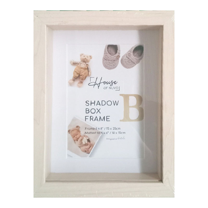 Ronis Shadow Box Photo Frame 15x20cm Natural