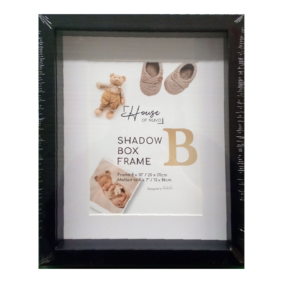 Photo Frame Shadow Box 20x25cm Black