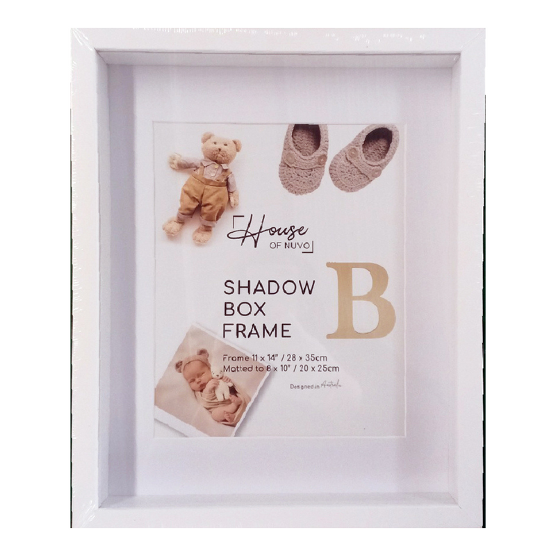 Ronis Shadow Box Photo Frame 28x35cm White