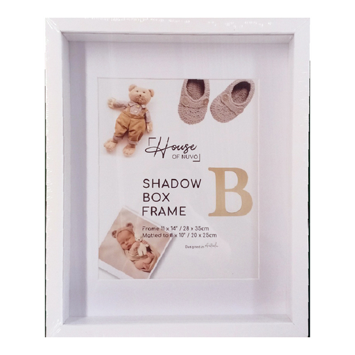 Ronis Shadow Box Photo Frame 28x35cm White