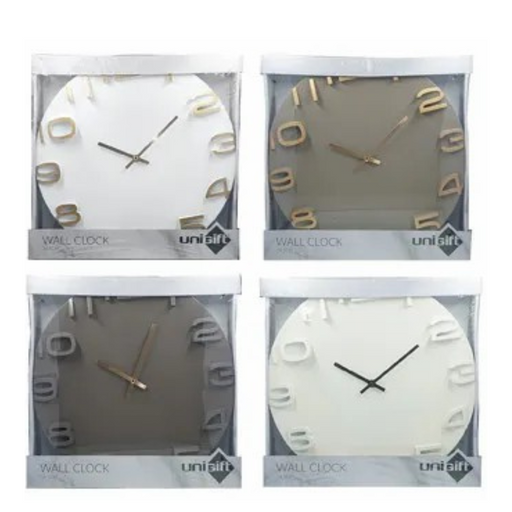 Ronis Shadow Clock 34.5cm Assorted