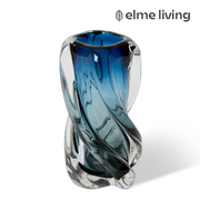 Ronis Sharik Vase Blue 11x11x20cm – thumbnail