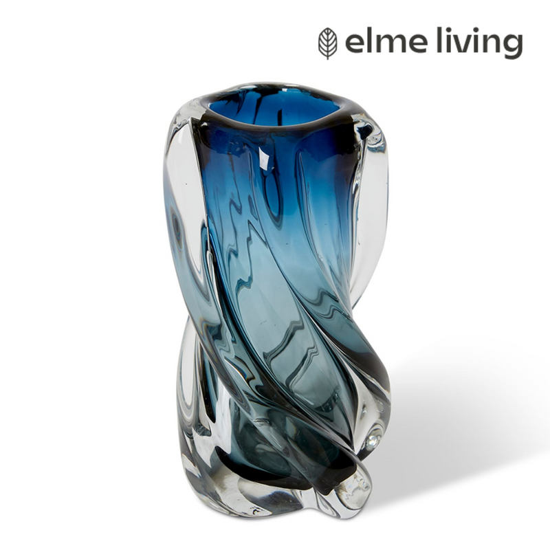Ronis Sharik Vase Blue 11x11x20cm