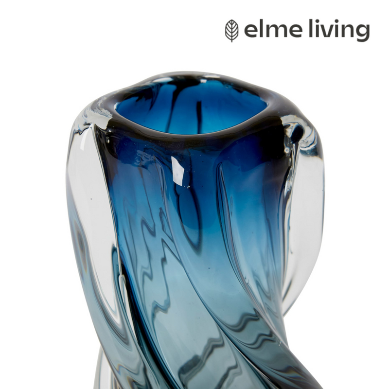 Ronis Sharik Vase Blue 11x11x20cm