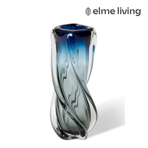 Ronis Sharik Vase Blue 15x15x36cm