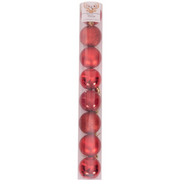 Ronis Shatterproof Baubles 8x5cm Red
