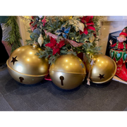 Ronis Shiny Jumbo Bells Set of 3 45cm Gold
