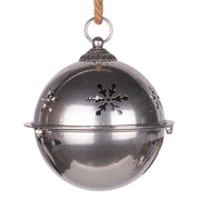23cm shiny silver metal Christmas bell decoration