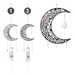 Ronis Silver Moon With Crystal With Chime 85cm 2 Asstd