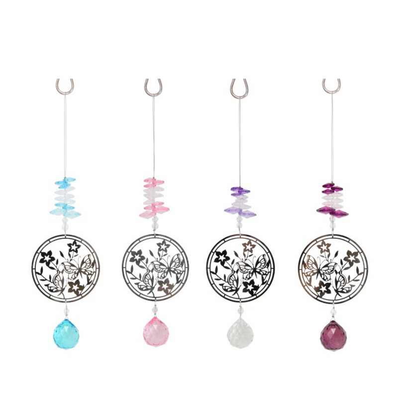 Ronis Silver Butterfly Suncatcher 28cm Assorted
