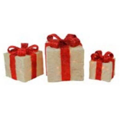 Ronis Sisal Presents with Light Set of 3