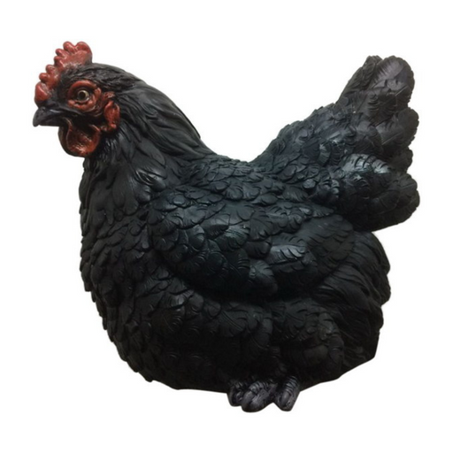Ronis Sitting Chicken 26cm Black