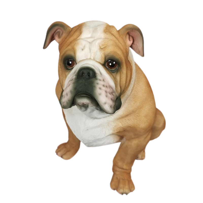 Ronis Sitting Realistic Bulldog 51cm
