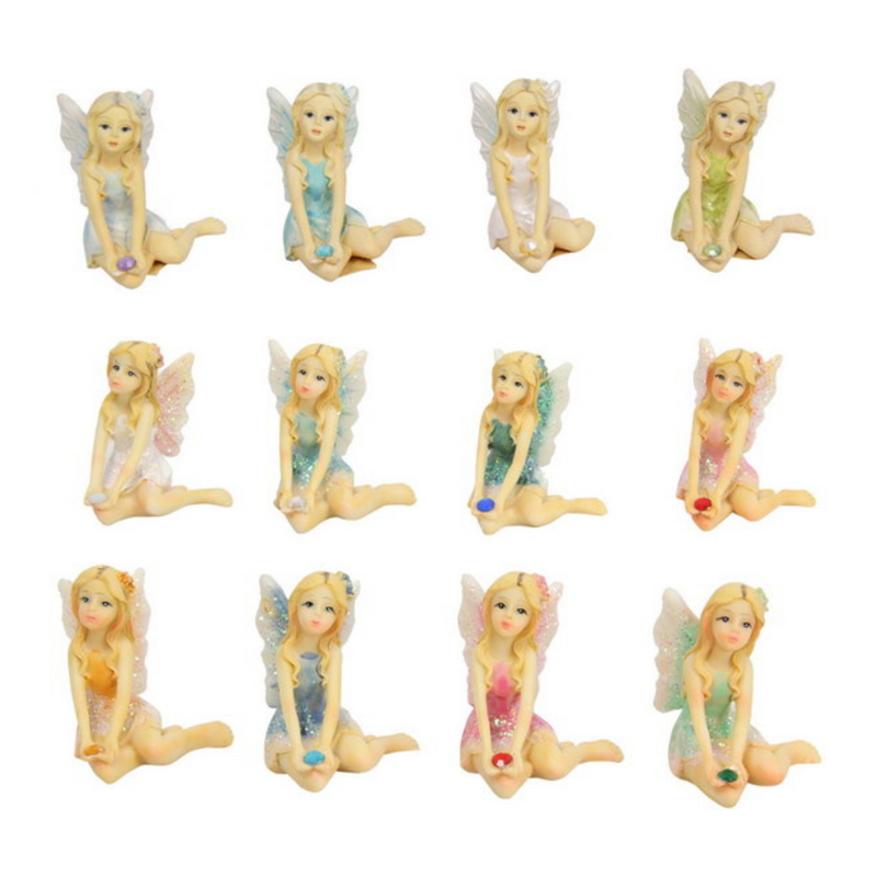 Ronis Sitting Birthstone Fairy 5cm Assorted