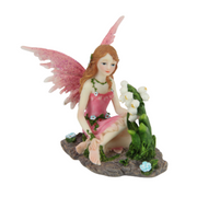 Ronis Sitting Fairy with Flowers 10cm Assorted – thumbnail