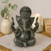 Sitting Garden Ganesh 25cm outdoor decorative statue
