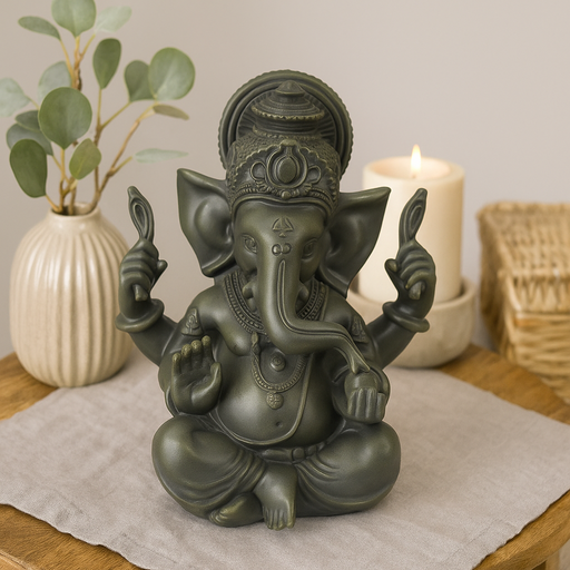 Sitting Garden Ganesh 25cm outdoor decorative statue