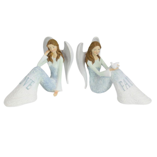 Ronis Sitting Inspirational Blue Angel 20cm Assorted