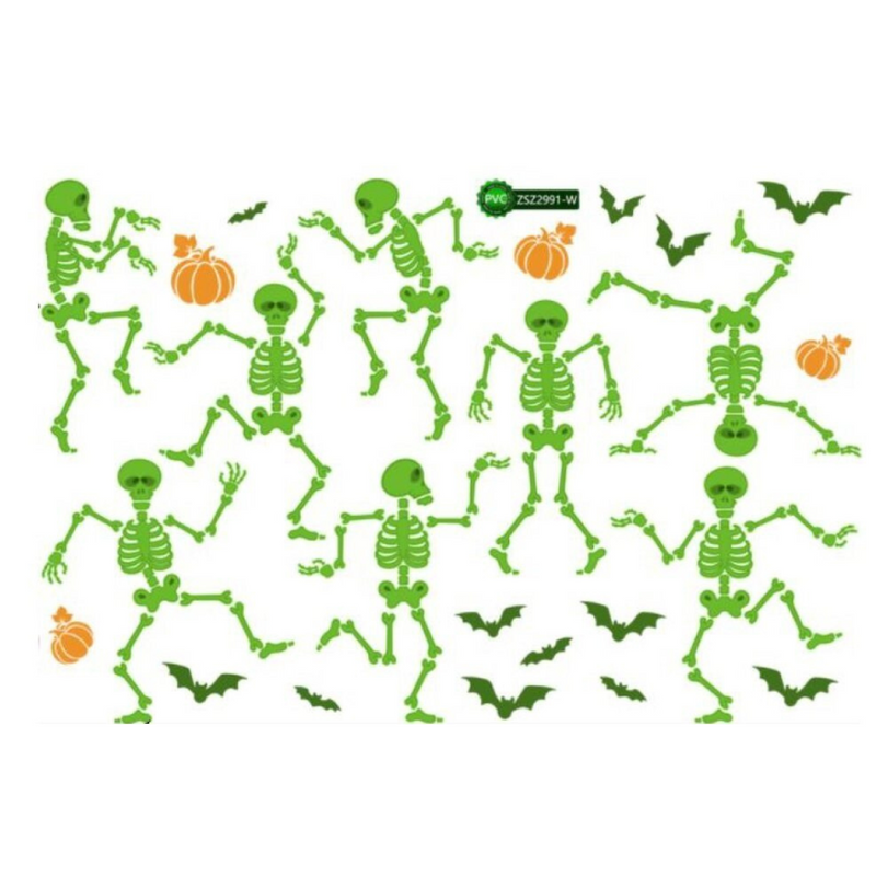 Ronis Skeleton Window Stickers 28Cm