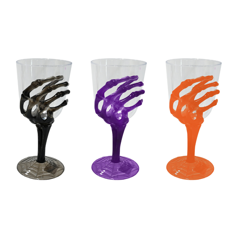 Ronis Skeleton Hand Cup 350ml 3 Asstd