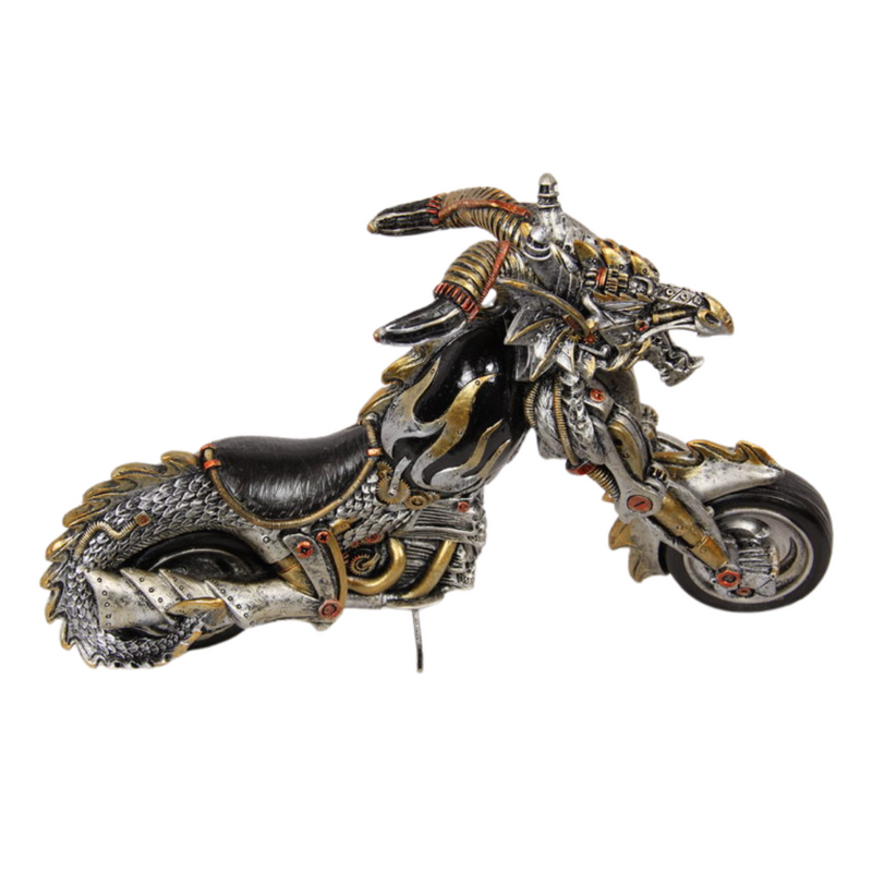 Ronis Skull Hell Rider Steampunk Biker 36cm
