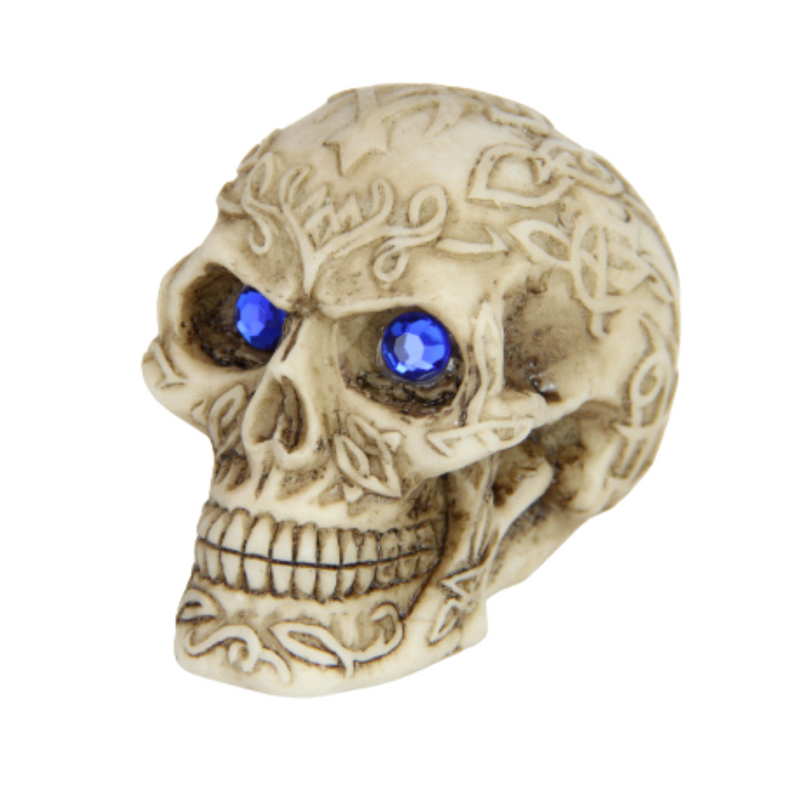 Ronis Skull with Red/Green/Blue Eyes 7cm Assorted