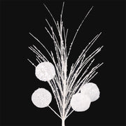 White snow ball stem 60cm artificial Christmas decoration