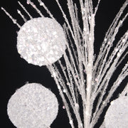 White snow ball stem 60cm artificial Christmas decoration