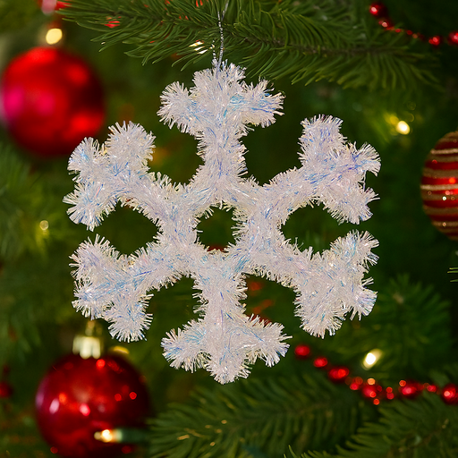 Iridescent Snowflake 30cm decorative Christmas hanging ornament