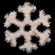Iridescent Snowflake 30cm decorative Christmas hanging ornament – thumbnail