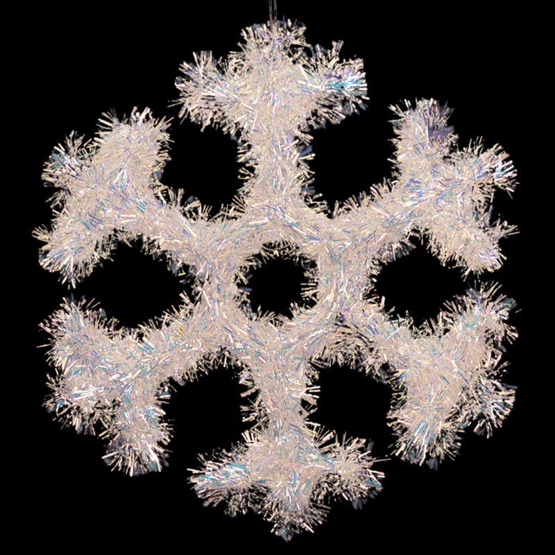 Iridescent Snowflake 30cm decorative Christmas hanging ornament
