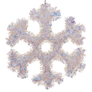 Iridescent Snowflake 30cm decorative Christmas hanging ornament – thumbnail