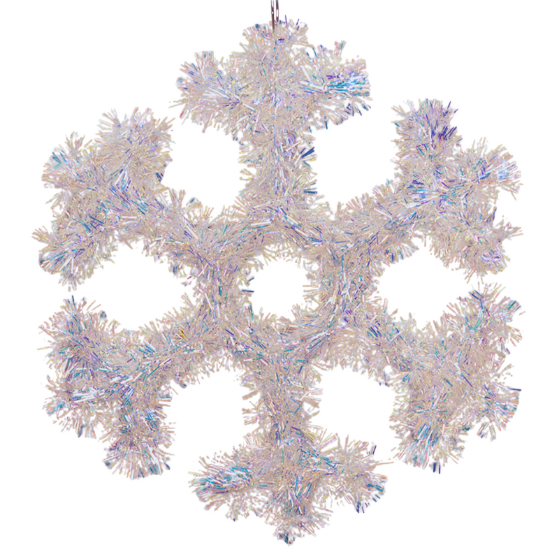Iridescent Snowflake 30cm decorative Christmas hanging ornament