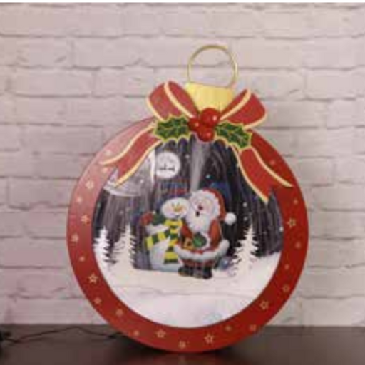 Ronis Snowing Musical Bauble 62cm