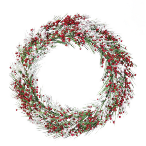 Ronis Snowy Wreath Mini Berry 36cm