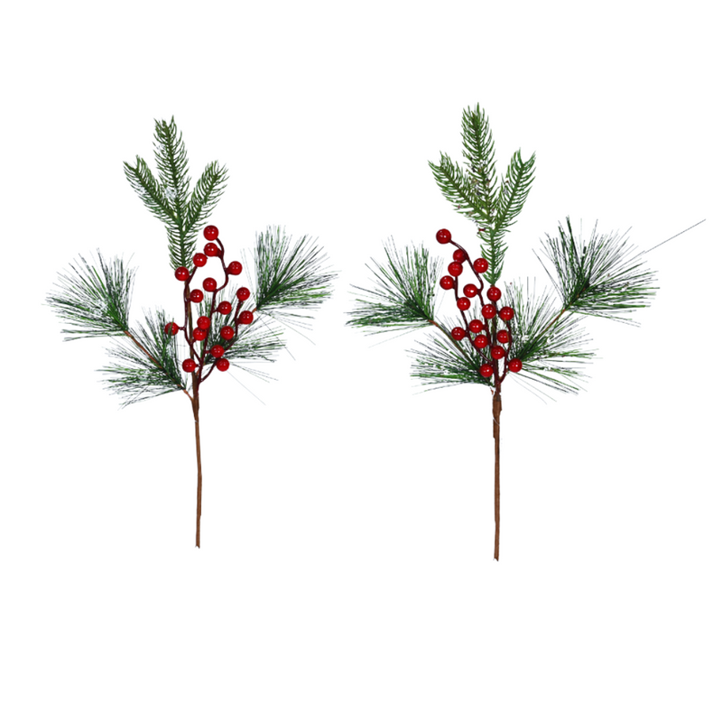 Ronis Snowy Pine Berries 49cm