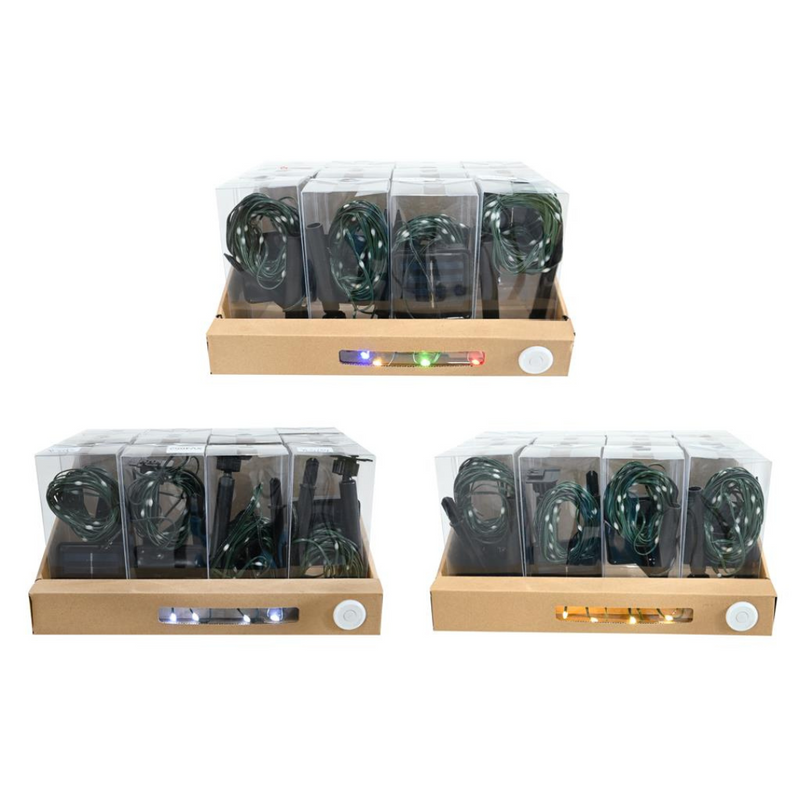 Ronis Solar LED Flexwire Lights 100 Assorted