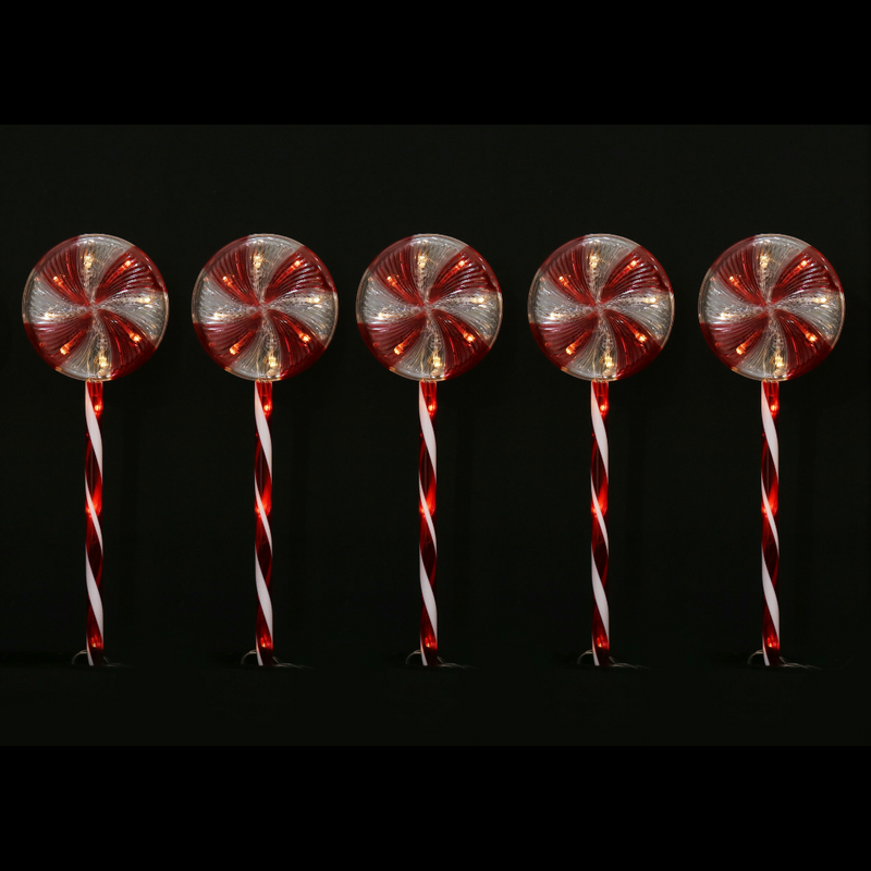 Ronis Solar LED Lollipop Path Lights 5pk