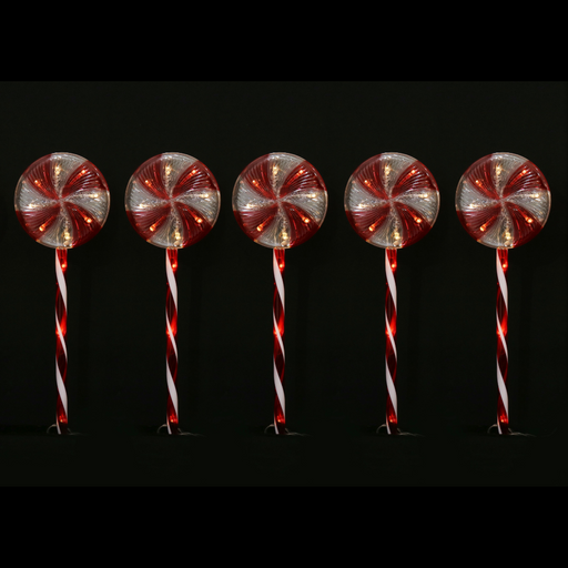 Ronis Solar LED Lollipop Path Lights 5pk