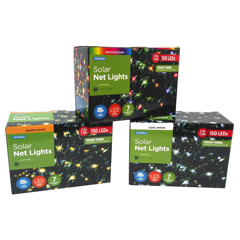 Ronis Solar Net Light 150pc 250cmx130cm Assorted