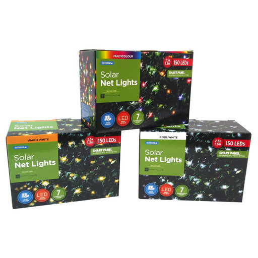 Ronis Solar Net Light 150pc 250cmx130cm Assorted