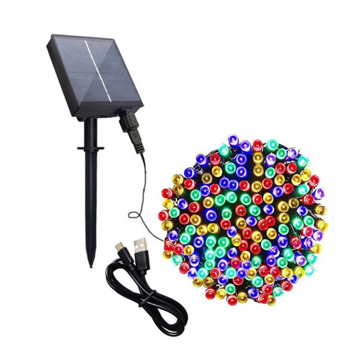 Ronis Solar USB Dual LED Fairy Lights 300 Multi