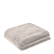 Mink Blanket QB Grey Beige 200x240cm 4.2Kg 800GSM