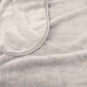 Mink Blanket QB Grey Beige 200x240cm 4.2Kg 800GSM