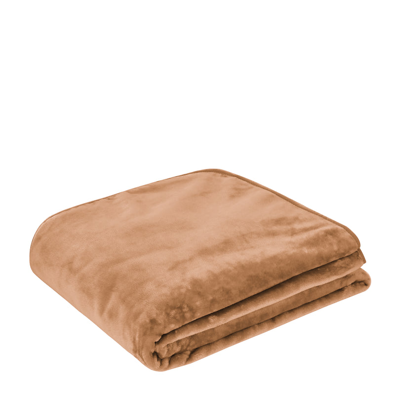 Mink Blanket DB Blush 200x220cm 3.7Kg 800GSM